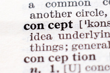 Obraz premium Definition of word concept