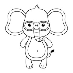 Elephant cartoon design vector illustrator