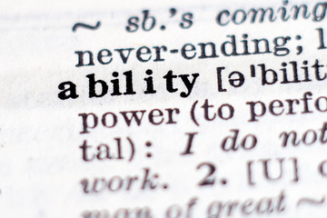 Definition of word ability