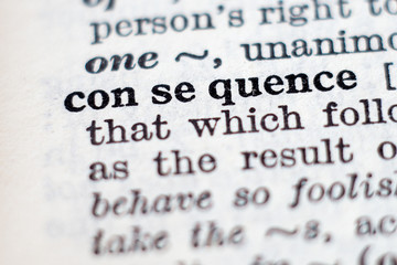 Definition of word consequence