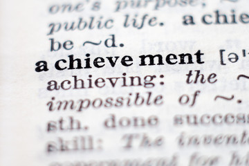 Definition of word achievement