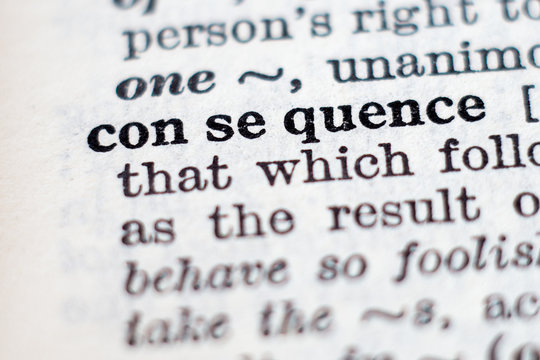 Definition of word consequence