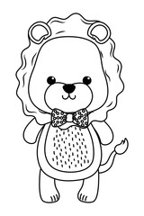 Lion cartoon design vector illustrator