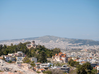 Fototapeta na wymiar Panoramic view of Athens city