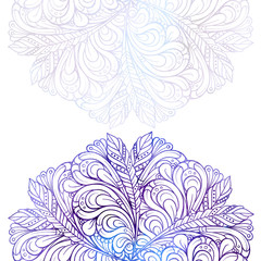 Vector abstract ethnic mandala background with a place for a text