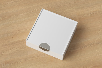 white wooden boxes with sliding lid