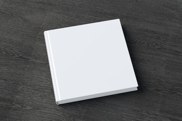 Blank square book cover mock up