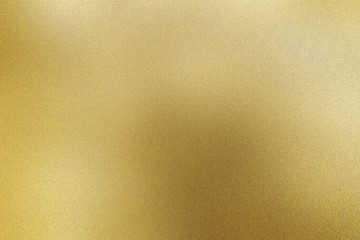 Fototapeta premium Brushed light yellow metallic sheet, abstract texture background
