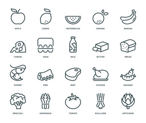 Food Icons,  Monoline concept - 276447332