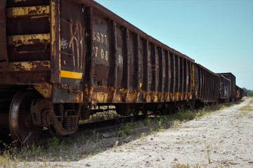 Obraz premium train cars