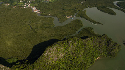 Aerial photo  of landscape Mountain Thailand