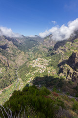 Views of Curral das Freiras in Madeira (Portugal)