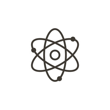 Atom thin line icon. Modern vector illustration for concepts of science, research, chemistry etc