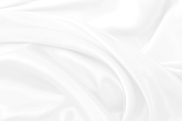 Naklejka premium Streszczenie tło białe tkaniny z falami. nieostrość