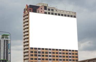 Blank billboard for new advertisement.