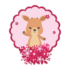 Deer cartoon design vector illustrator