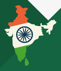 indian happy independence day vector ilustration