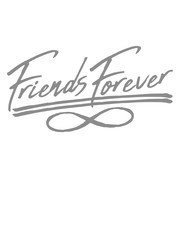 friends forever geschwister unendlich symbol pärchen geschrieben cool logo crew team party freunde freundin beste für immer design zusammen 2 liebe paar schwestern brüder