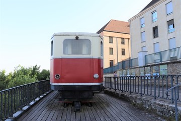 Ville de Langres - Ancien chemin de fer à crémaillère datant du 19 ème siècle - Département de la Haute Marne - France