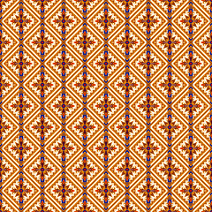Seamless Batik Pattern.Able to repeat for textile printing