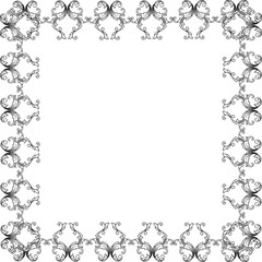 Vector illustration shape of card with very beautiful flower frames