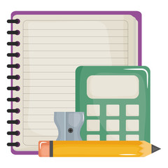 notebook school supply with calculator