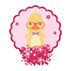 Duck cartoon design vector illustrator