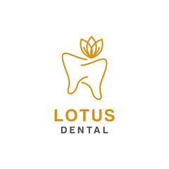 Dental logo design, icon or symbol. Simple minimalist style for medical brand