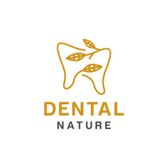 Dental logo design, icon or symbol. Simple minimalist style for medical brand
