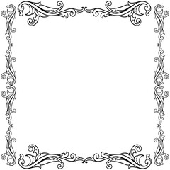 Vector illustration art leaf wreath frames for poster