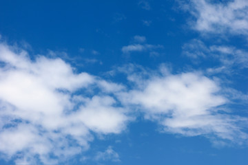 blue sky background and white clouds soft focus