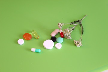 Pharmaceutical pills and vitamins