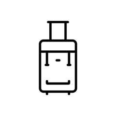 Black line icon for suitcase 