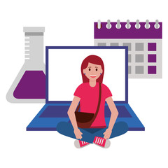 happy young people school