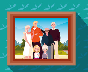 photo of cute family members avatar character