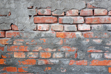 Vintage Dirty Brick Wall for Background and Texture
