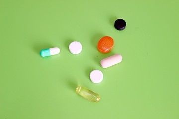 Pharmaceutical pills and vitamins