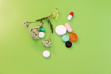 Pharmaceutical pills and vitamins
