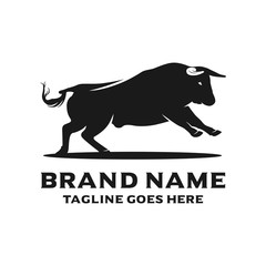 bull head logo design