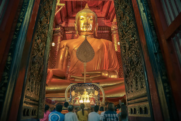 Fototapeta na wymiar Big Buddha Wat Phananchoeng Thailand