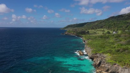 Christmas Island Australia from the air