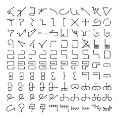 arrow bow icons vector set