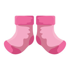 baby socks clothes isolated icon