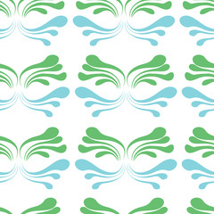 Simple deep sea grass vector seamless pattern