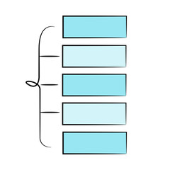 Obraz premium organization chart, diagram template vector