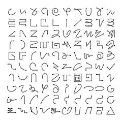 arrow bow icons vector set