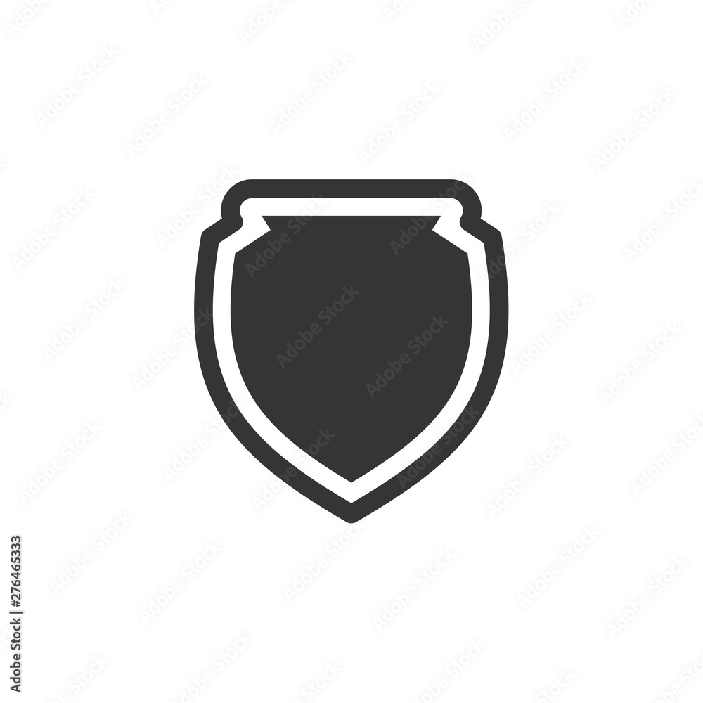 Poster shield icon symbol template black color editable. simple logo vector illustration for graphic and we