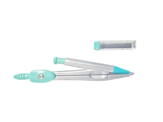 mathematic tool for drawing circle on white background