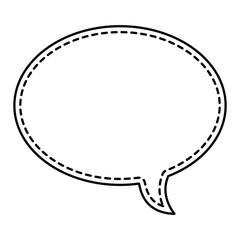 cute speech bubble message icon