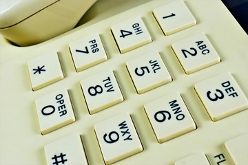 Phone buttons for dialing and call connection. Telephone - transmits and receives sound information...